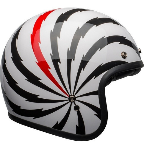Capacete Bell Custom 500 Vertigo White Black Red @# Cor Branco Tamanho do capacete 56