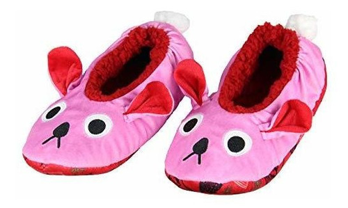 A Christmas Story Pink Bunny Slippers With No-slip Sole For 