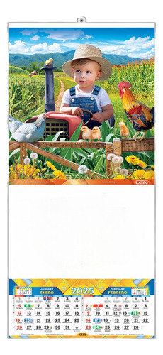 100 Calendario Len De Varilla Chico Cromo + Santoral Anli