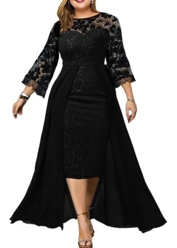 Vestidos cuello online alto para gorditas