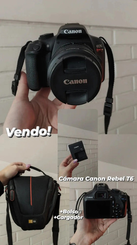 Cámara Canon Rebel T6