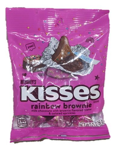 Hershey's Kisses Rainbow Brownie Bolsa Cine 56g Importado