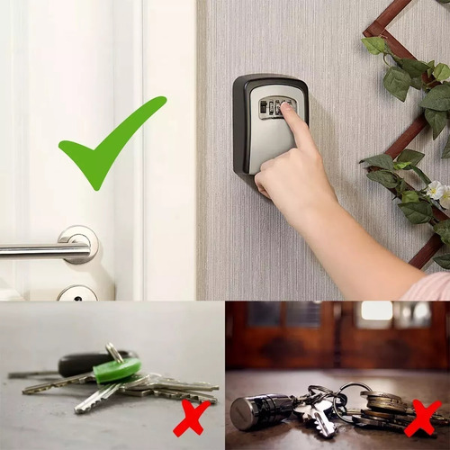 Candado De Combinación Con Caja De Seguridad Para