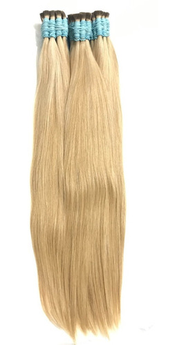 Cabelo Humano Loiro Claro Para Mega Hair 70cm 50 Gramas.