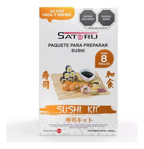 TIMDAM Kit de fabricación de sushi, kit de 12 piezas para hacer sushi,  prensa de moldes de sushi con formas de molde de arroz para sushi, kit de