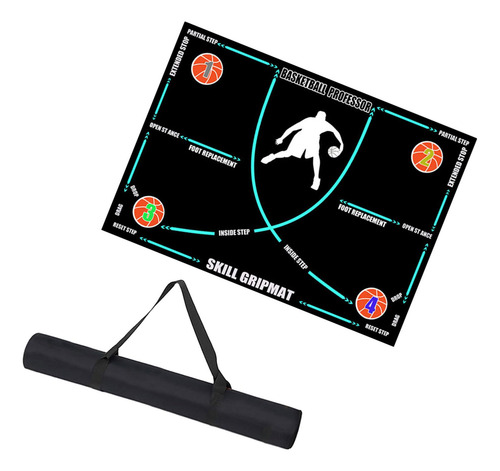 Tapete De Baloncesto Para Niños Y Adultos, Línea Azul