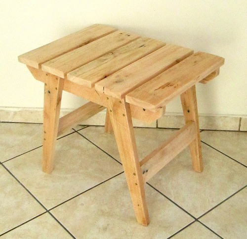 Banco De Madeira Banqueta De Pallet Reciclado, Rustico Retrô
