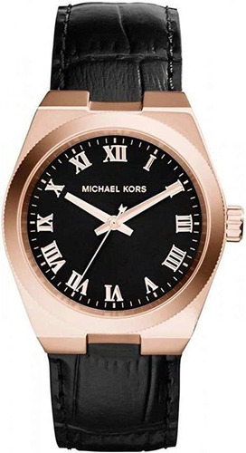 Michael Kors Channing Dial Negro Rose Gold-tone Reloj