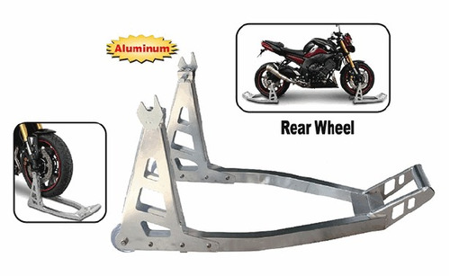 Soporte Para Moto De Aluminio Para Rueda Trasera 450kg