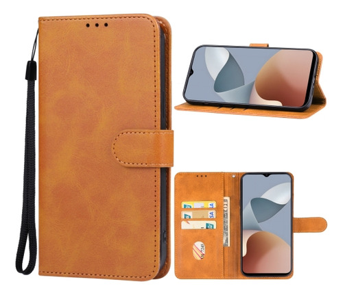 Funda De Cuero Para Celular Zte Blade A54