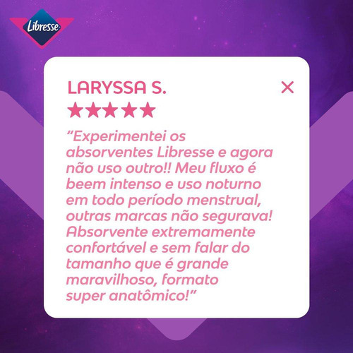 Absorvente Com Abas Libresse Noturno Boa Noite 8 Unidades