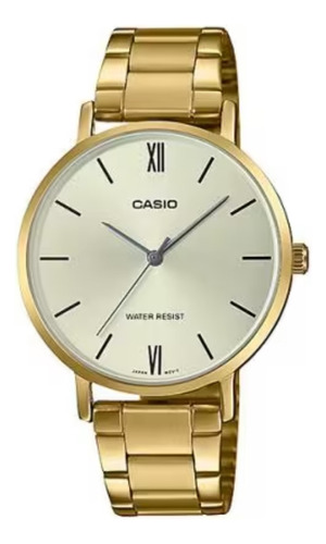 Reloj Casio Ltp-vt01g-7b Para Dama Dorado