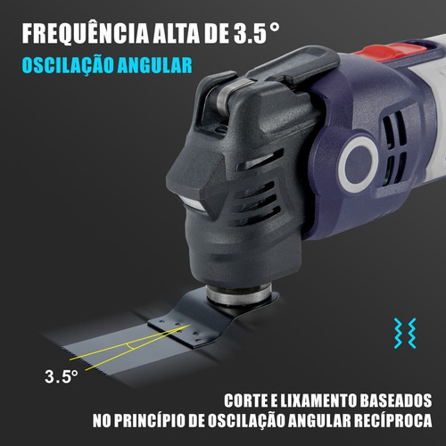 Oscilante Com Pá Multifuncional Triangular 400w Lixadeira