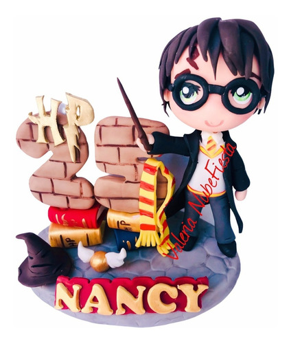 Cake Topper Harry Poter Hermione Vela Pasta Francesa Pastel