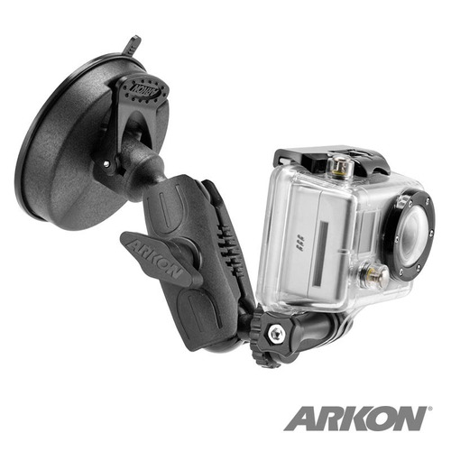 Soporte Arkon P/ Gopro Profesional Vidrio Tablero Heavy Duty