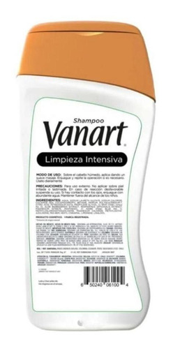 Shampoo Vanart Limpieza Intensiva 600 Ml - Ml A $31