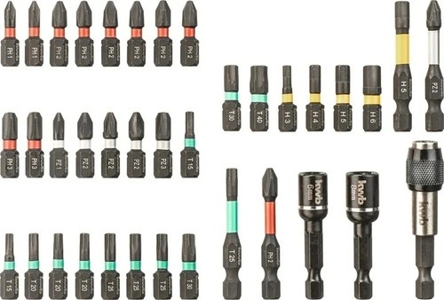 Imagen 2 de 7 de Set Kit Puntas 37 Piezas Alto Impacto Juego Kwb Einhell