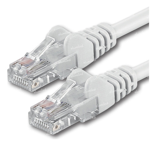 3 Patchcord Cable De Red Utp Cat 5e Gris 1m 100cm Ethernet