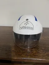 Comprar Casco Para Moto Antiguo Vitesse Blanco Monocolor M