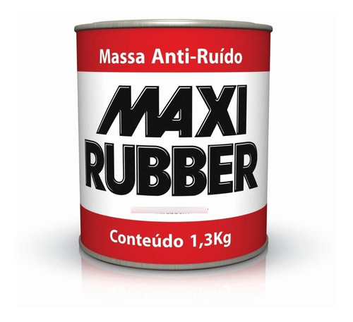 Masa Anti Ruido/goterol Automotriz Maxi Rubber X 1.3kg.negro