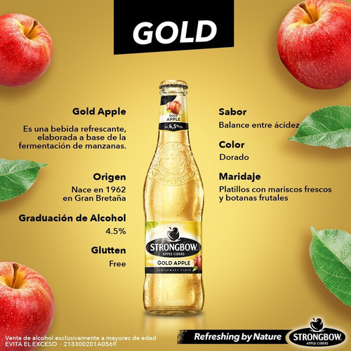 Imagen 3 de 9 de Sidra Strongbow Variety Pack 16 Botellas De 330 Ml