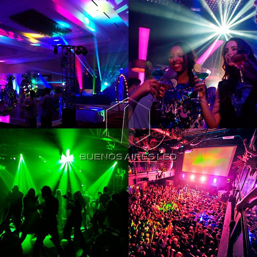 Proton Par 36 Led Rgb Audioritmico Alta Luminosidad Luces Dj Full