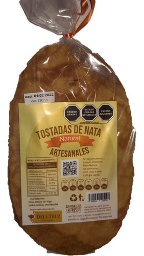 Tostadas De Nata Natural Artesanales 