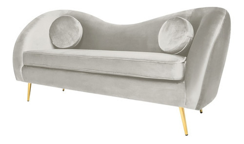 Sofá Salas Modernas Minimalistas Sillones Retro Lounge Color Nieve