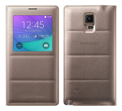 Samsung S-view Flip Cover Case Para Galaxy Note 4