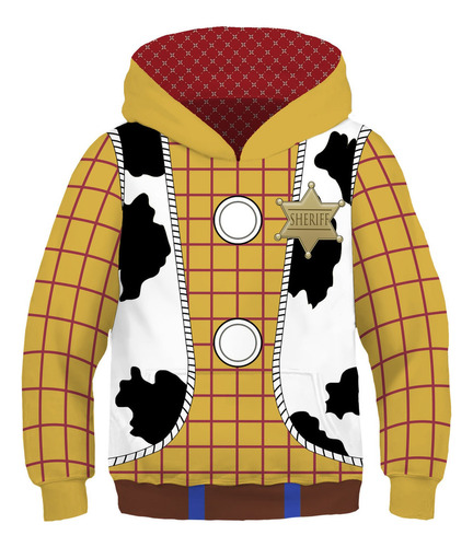 Sudadera Con Capucha Para Niños Toy Story Woody Cosplay