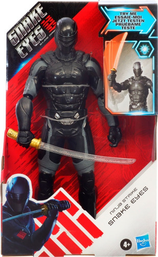 Figura Muñeco Gi Joe Ninja Strike Snake Eyes Hasbro E8348