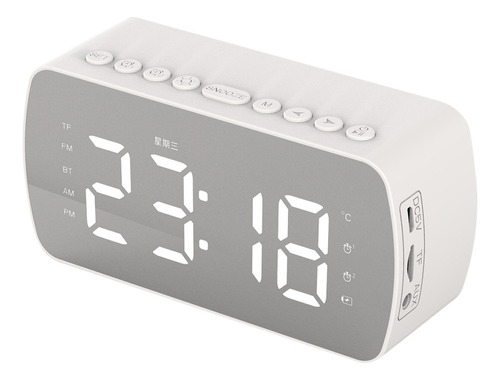 Reloj Despertador De Mesa Con Pantalla De Hora Digital Led C