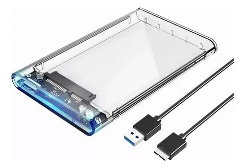 Case Para Hd Externo Transparente Note Sata 2.5 Usb 2.0 Cor 2.0 Transparente