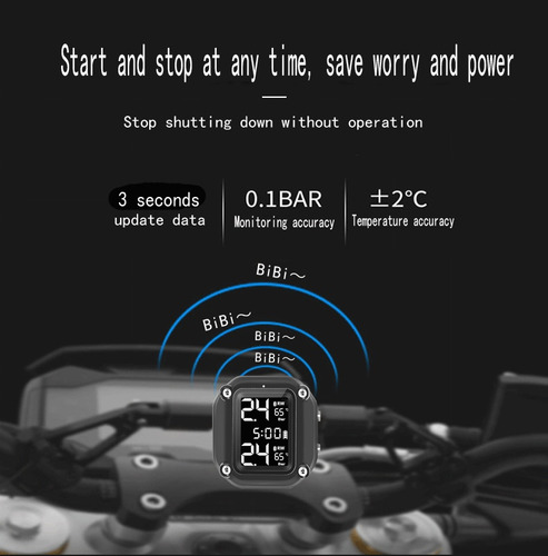 Sistema De Monitoreo De Presión De Neumáticos Para Motocicle