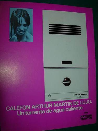 Folleto Vintage Calefon Calefones Arthur Martin Lujo Public