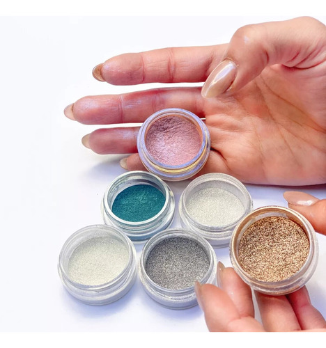 Imagen 7 de 10 de Ultrashine Xúlu Sombra Pigmento Microperla Glitter Z422