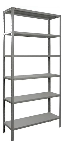 Estante Armário Prateleira de Aço 6 Bandejas Organizador Galvanizada Suporta 150kg 190cm x 90cm x 28cm