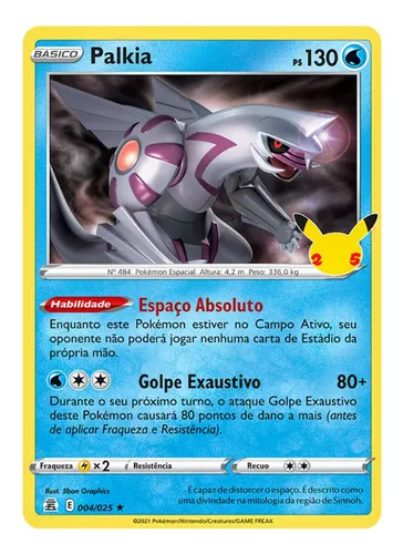 Kit Carta Pokémon Lendarios Dialga Palkia E Giratina