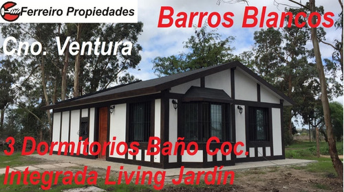 Imagen 1 de 10 de Casa Alquiler Barros Blancos 3 Dormitorios Living Cocina Integrada C/comedor Gran Jardin