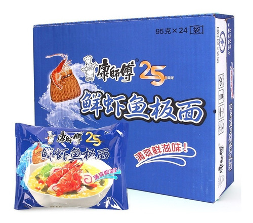 Sopas Instantáneas Tipo Ramen - Camarones 24/caja