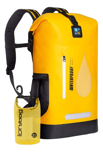 Mochila Impermeable Idrybag Amarillo P/ Camping, Senderismo