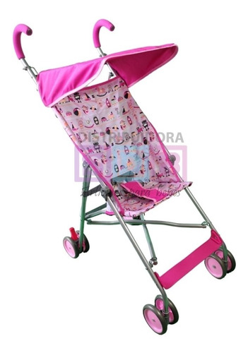 Coche Paseador Bebe Liviano Tipo Sombrilla Trip Bebesit Rosa