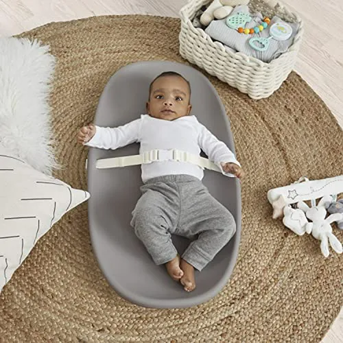 Colchoneta Cambiadora De Bebé Eva En Gris Oscuro, Portátil Y