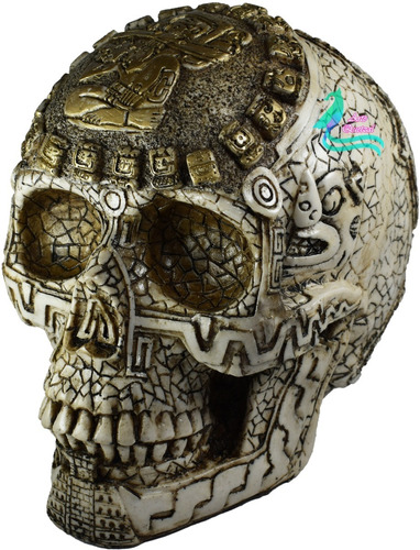 Cráneo Calendario Maya Grande Calavera Azteca Fin Del Mundo