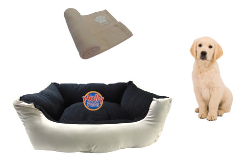 Cama  Para Mascota Mediana  + Cobija Térmica  