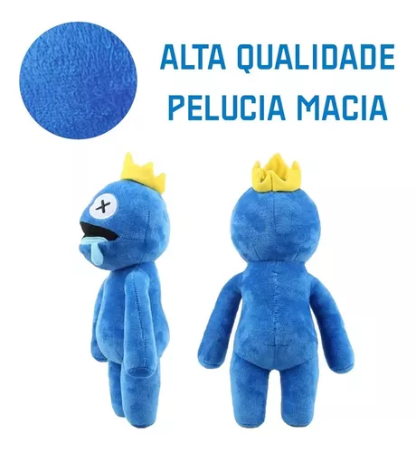 Boneco Rainbow Friends Jogo Roblox Azul Pelúcia Blue E Babão