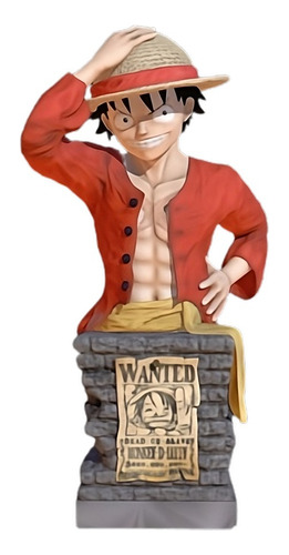 Figura De Acción - Luffy - One Piece - Busto  - 18cm
