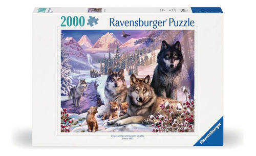 Ravensburger Rompecabezas: Lobos En La Nieve 2000 Piezas