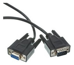 Cable Central Llc Serial Extension Negro Db9 Macho Hembra Ul