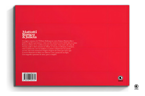 Romeu & Julieta, de Mattotti, Lorenzo. Editorial Conrad, capa dura em português, 2022